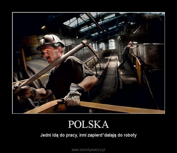 POLSKA – Jedni idą do pracy, inni zapierd*dalają do roboty 