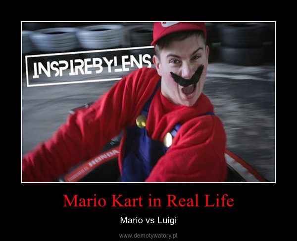 Mario Kart in Real Life – Mario vs Luigi 