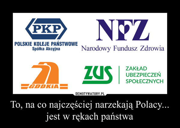 To, na co najczęściej narzekają Polacy... jest w rękach państwa –  