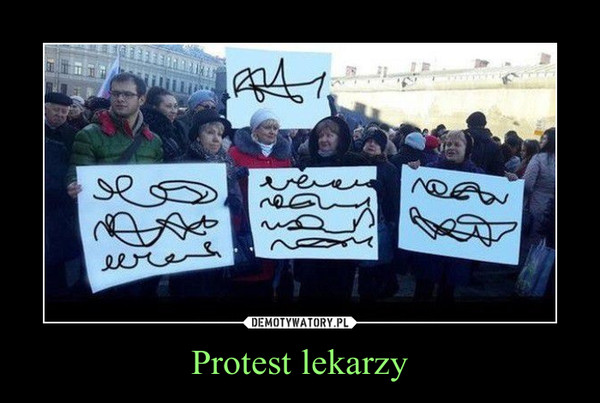 Protest lekarzy –  