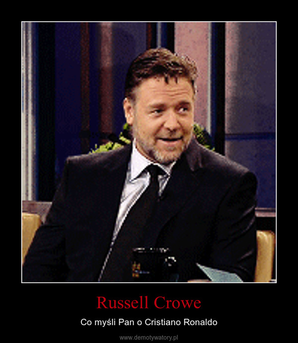 Russell Crowe – Co myśli Pan o Cristiano Ronaldo 
