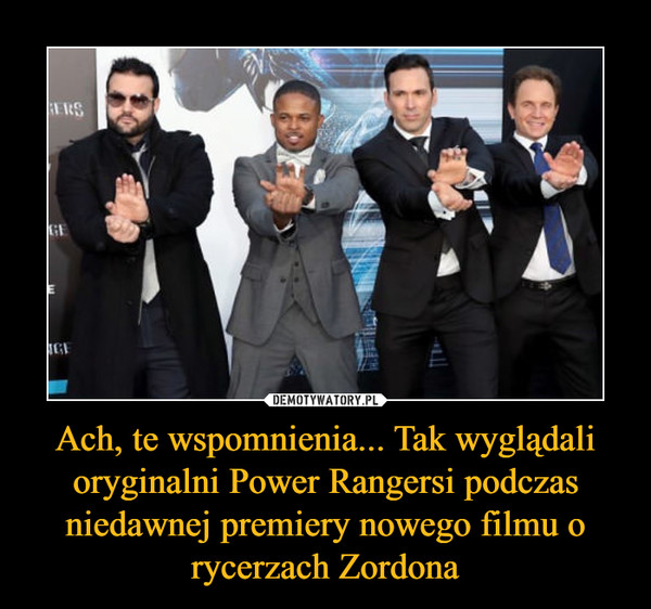 Ach, te wspomnienia... Tak wyglądali oryginalni Power Rangersi podczas niedawnej premiery nowego filmu o rycerzach Zordona –  