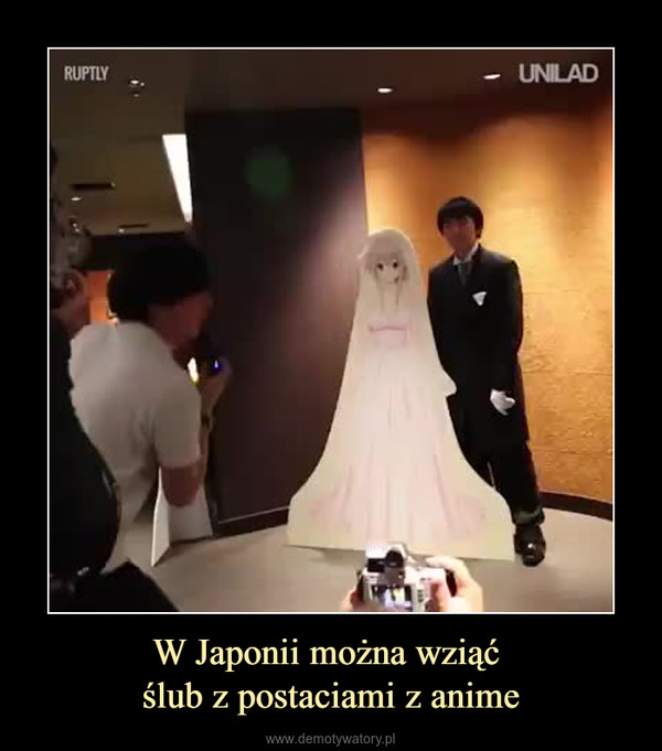 W Japonii można wziąć ślub z postaciami z anime –  