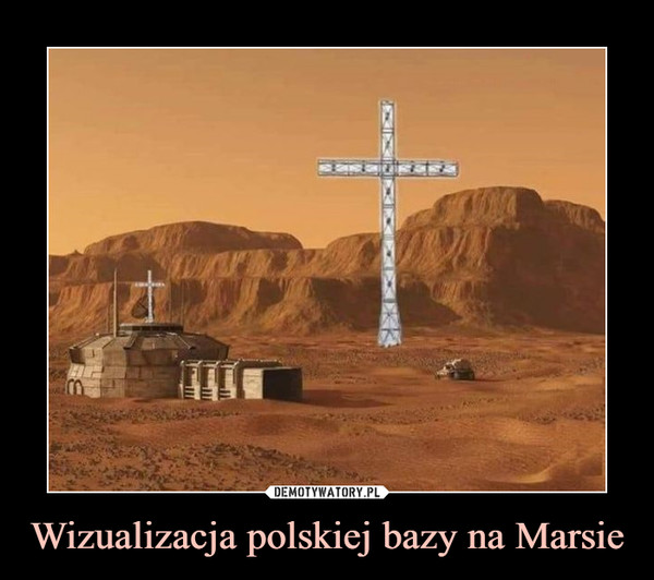 Wizualizacja polskiej bazy na Marsie