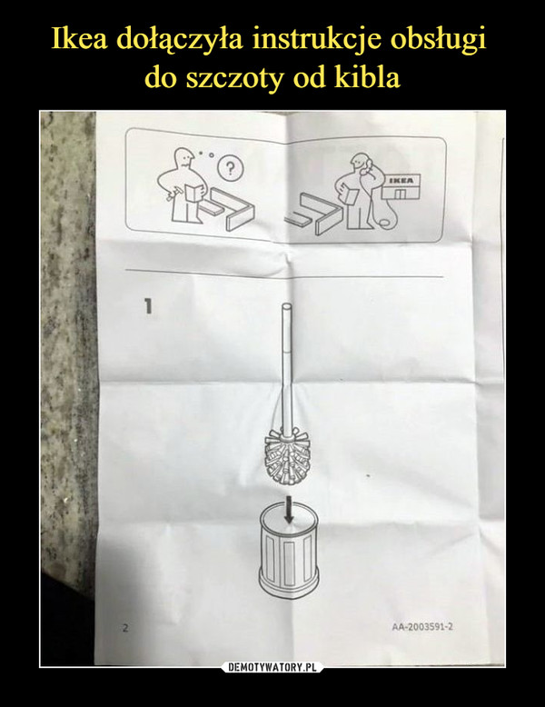 Ikea dołączyła instrukcje obsługi 
do szczoty od kibla