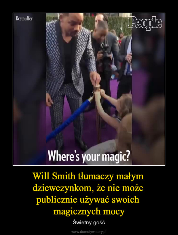 Will Smith tłumaczy małym dziewczynkom, że nie może publicznie używać swoich magicznych mocy – Świetny gość 