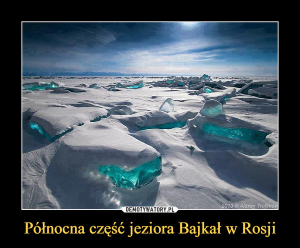 Północna część jeziora Bajkał w Rosji –  