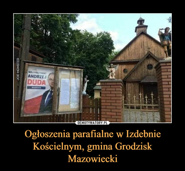 Ogłoszenia parafialne w Izdebnie Kościelnym, gmina Grodzisk Mazowiecki –  