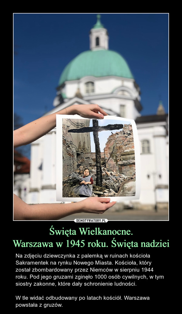 Święta Wielkanocne.
Warszawa w 1945 roku. Święta nadziei