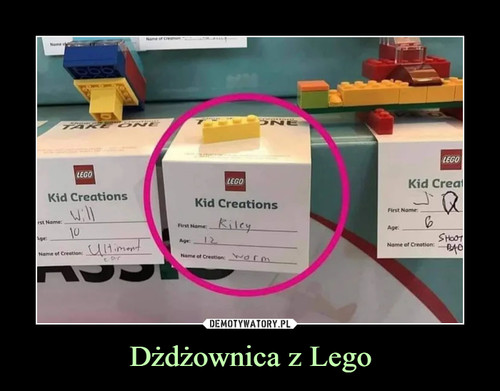 Dżdżownica z Lego