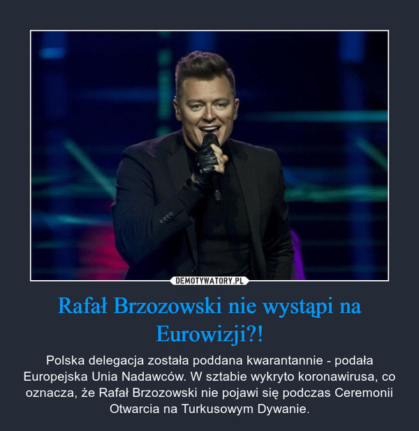 Rafał Brzozowski nie wystąpi na Eurowizji?!