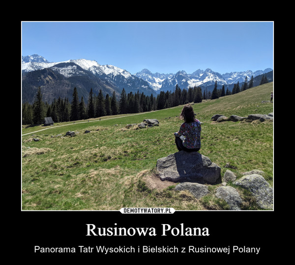 Rusinowa Polana – Panorama Tatr Wysokich i Bielskich z Rusinowej Polany 