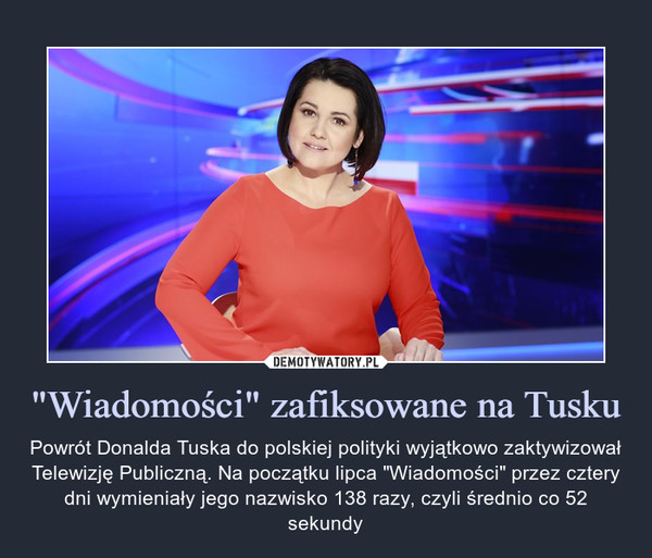 "Wiadomości" zafiksowane na Tusku