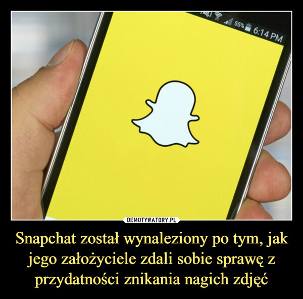 Snapchat został wynaleziony po tym, jak jego założyciele zdali sobie sprawę z przydatności znikania nagich zdjęć