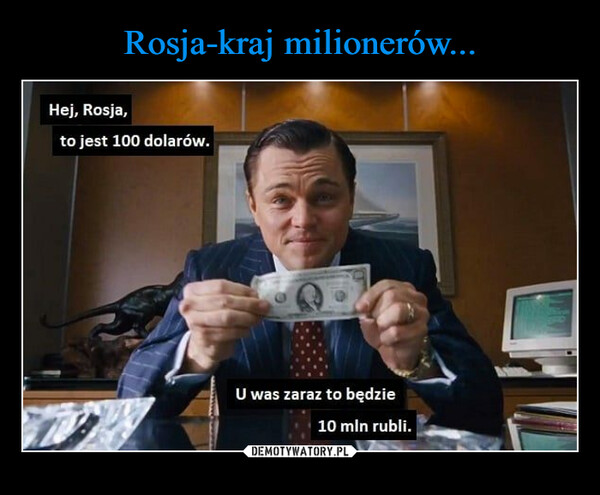Rosja-kraj milionerów...