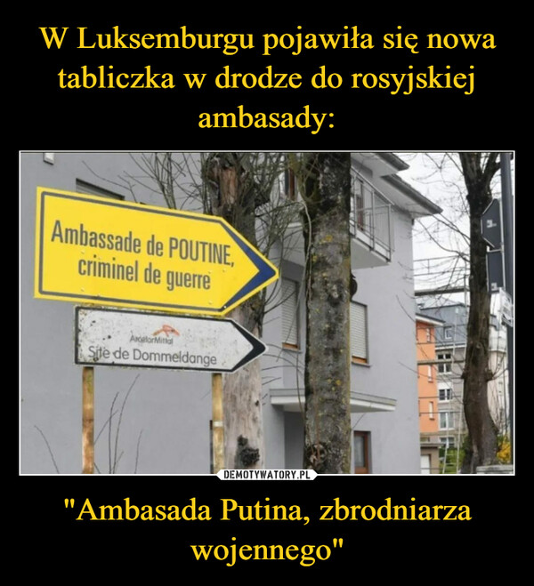 "Ambasada Putina, zbrodniarza wojennego" –  