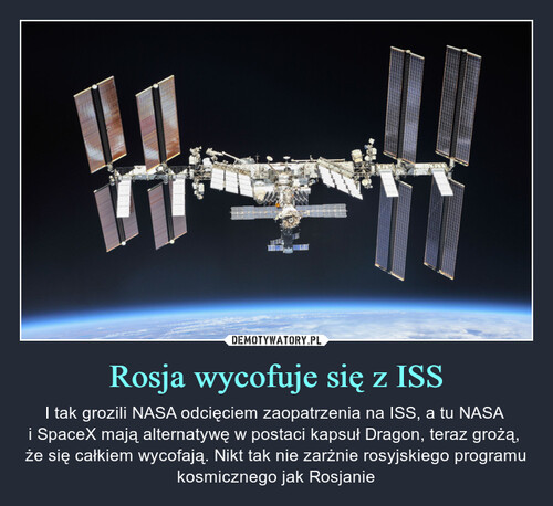 Rosja wycofuje się z ISS