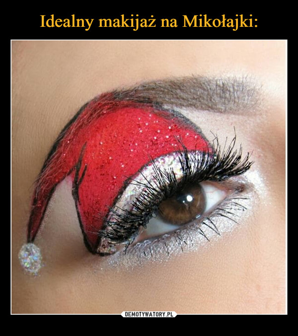 Idealny makijaż na Mikołajki: