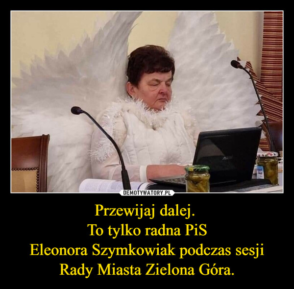 Przewijaj dalej. 
To tylko radna PiS
Eleonora Szymkowiak podczas sesji Rady Miasta Zielona Góra.