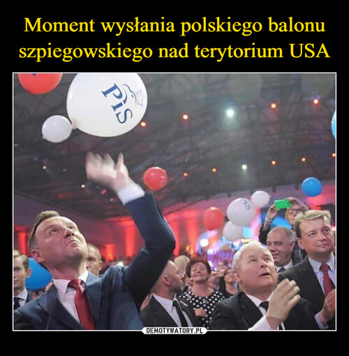 Moment wysłania polskiego balonu szpiegowskiego nad terytorium USA