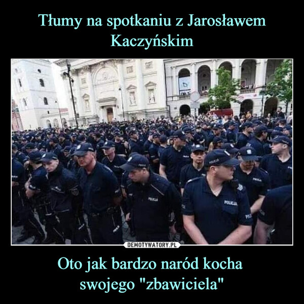 Oto jak bardzo naród kocha swojego "zbawiciela" –  Mateusz Krzywousty@MatKrzywoustyTłumy na spotkaniu zKaczyńskim.POLICAL