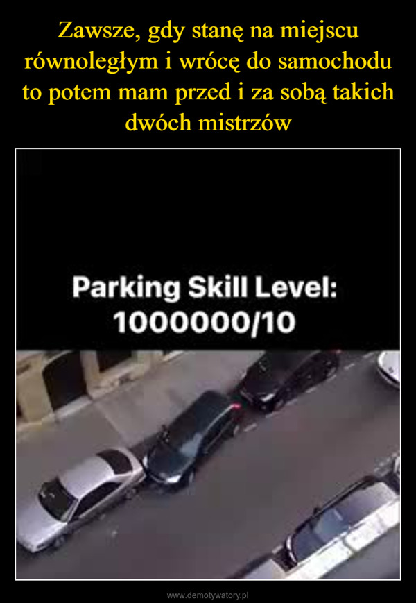  –  Parking Skill Level:1000000/10