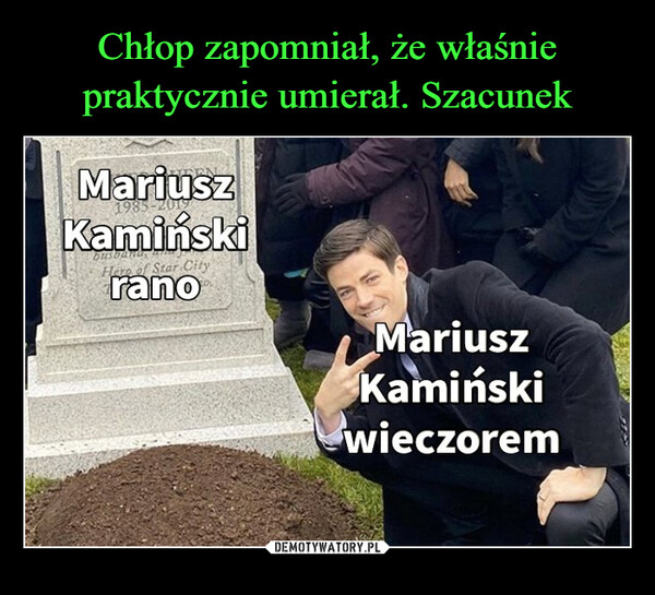  –  MariuszKamiński1985-2019busbandHero of Star CityranoMariuszKamińskiwieczorem