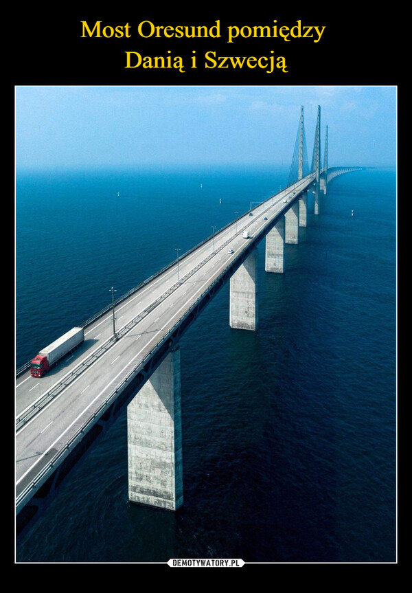 Most Oresund pomiędzy 
Danią i Szwecją